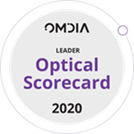 Selo do Líder do Scorecard Óptico 2020 da Omdia