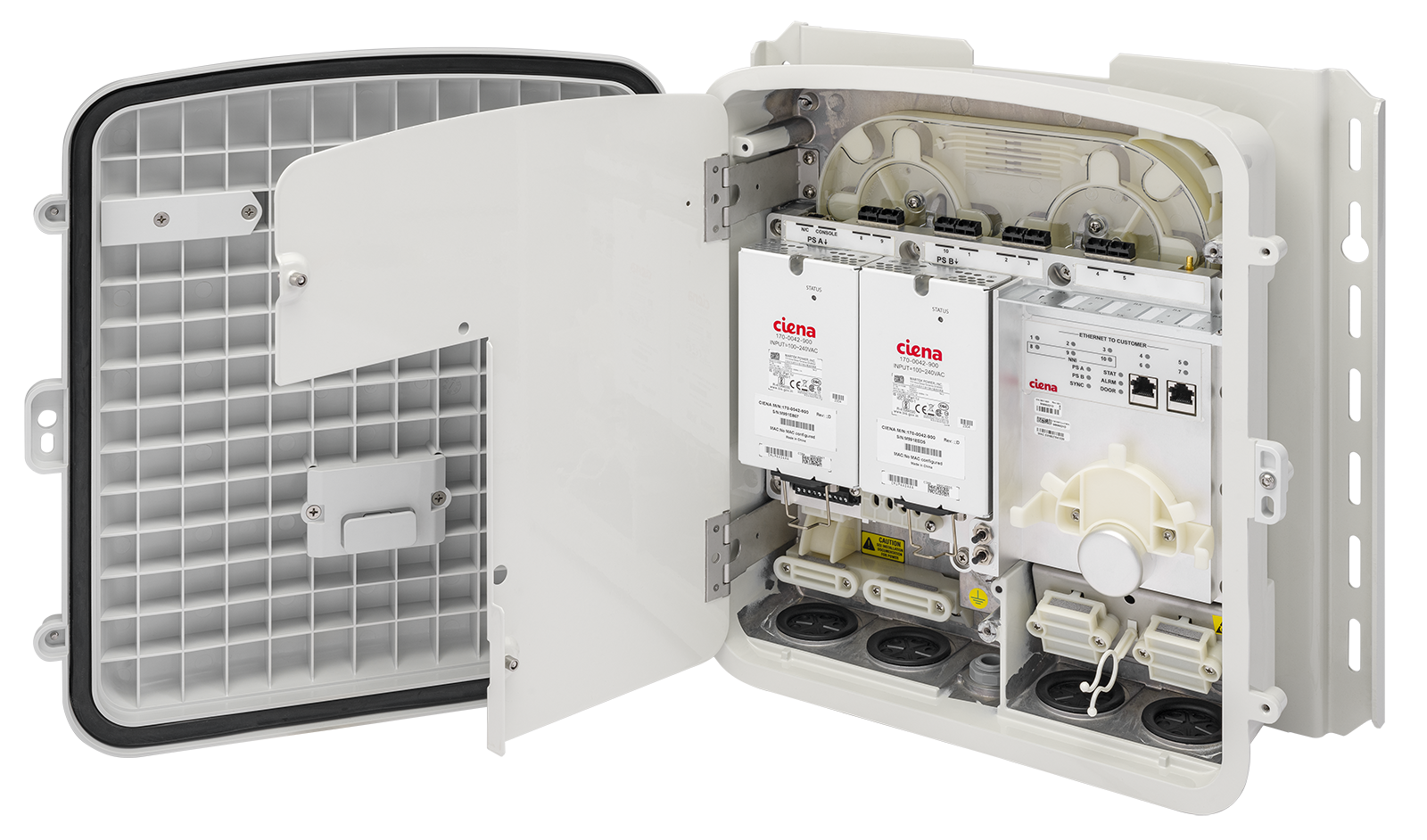 3931 weatherproof box open angled