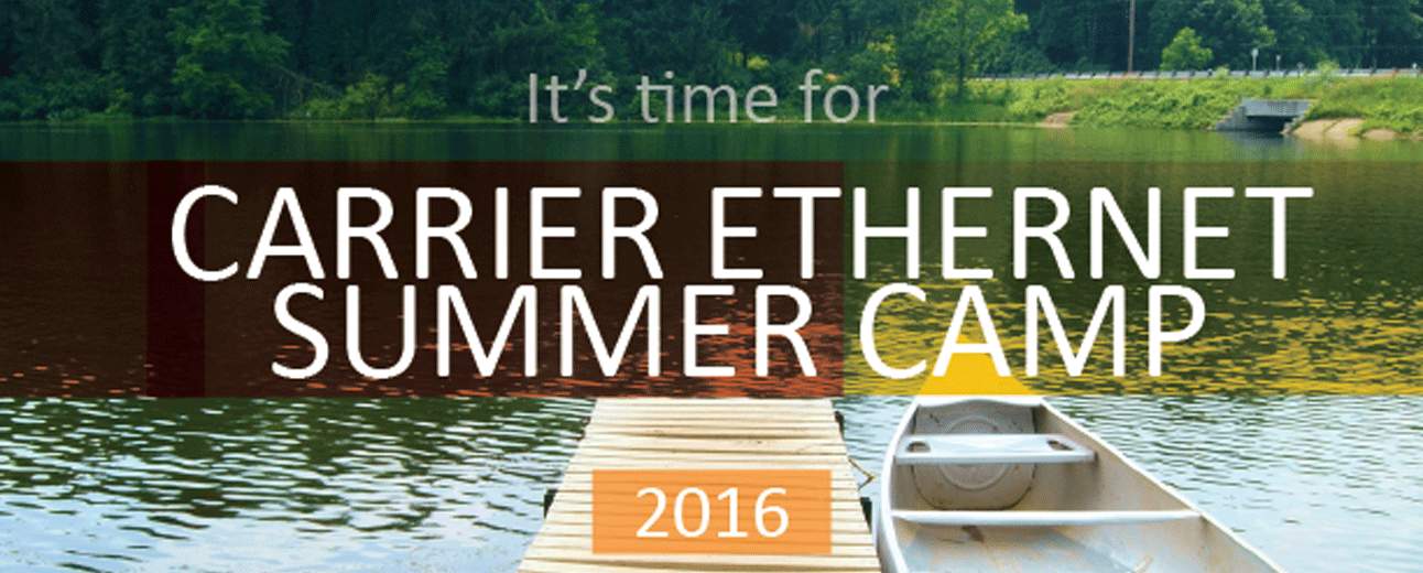 CE Summer Camp 2016 with a canoe on water.