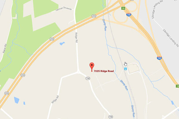 Google map pointing the HQ in Hanover, MD