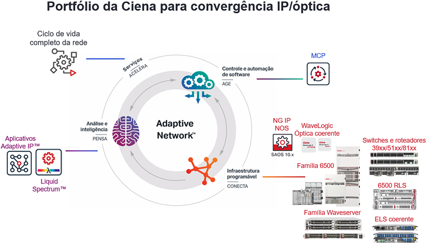 Ciena Portfolio for IP/Optical Convergence - Portuguese