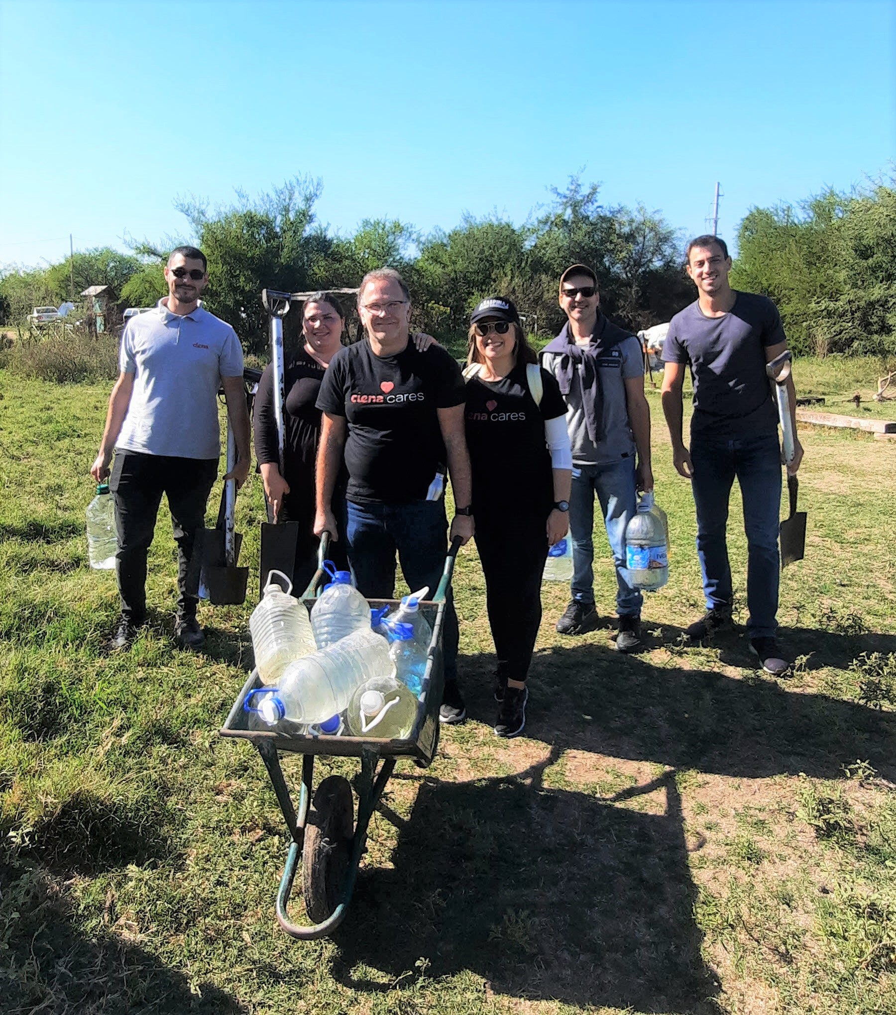 ciena employees planting trees