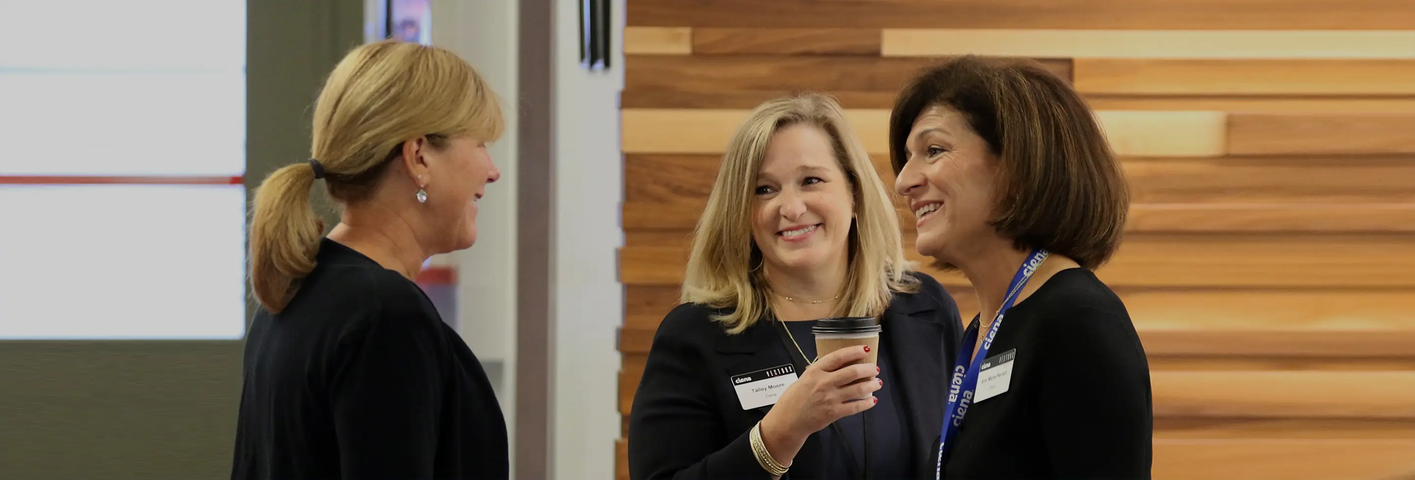 Three women talking