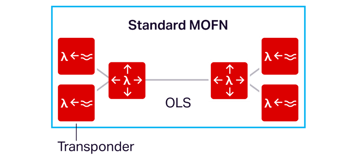 Diagram of Standard Managed Optical Fiber Networks (MOFN)