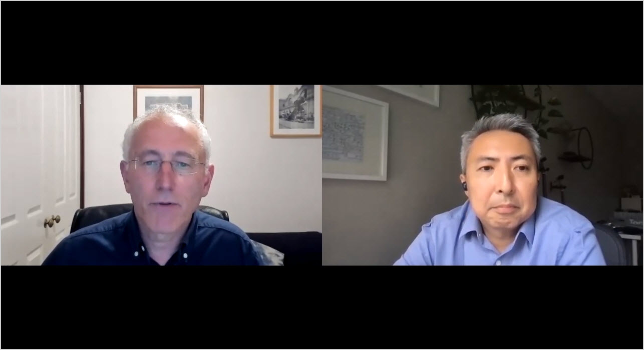 Two optical leaders presenting via Zoom